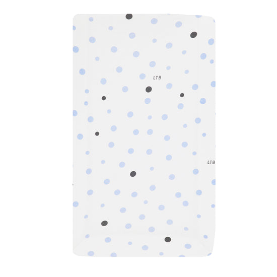 Little Turtle Baby Change Mat Covers add that finishing touch to your baby's nursery.  This size of fitted sheet - 80x50x12cm - is not only perfect for covering your changing pad, but also fits many of the smaller sized bassinets 100% Jersey Cotton