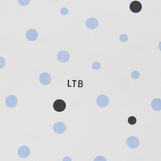 Rectangle Cot Fitted Sheet (Woven Cotton): Pale Blue & Grey Spots