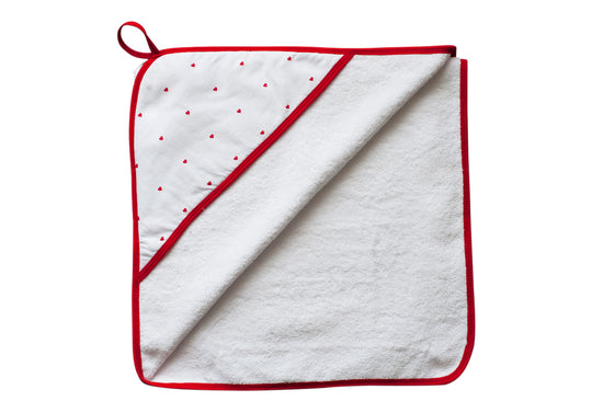 Little Turtle Baby, Hooded Towel, Soft on babies` skin, 100% Cotton Terry towelling and Cotton Jersey Towelling lined hood for extra comfort and absorbency, Traditional square style; size – 80cm x 80cm