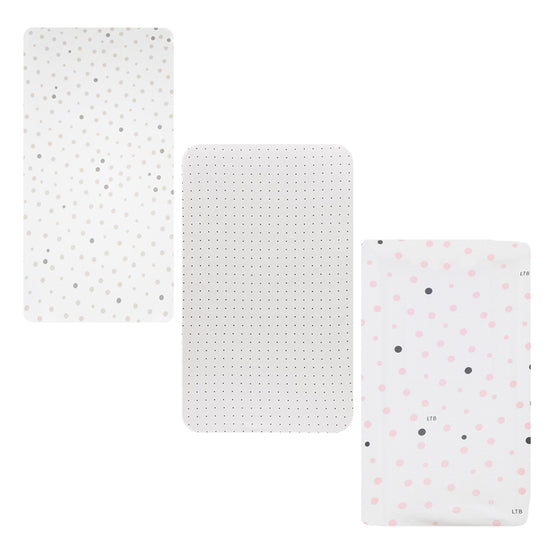 Little Turtle Baby, Rectangle Cot Fitted Sheet Pack, Save with bundle packs, soft on babies` skin, Size: 77cm x 132cm x 19cm, premium 100% Cotton