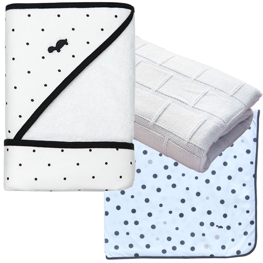 Baby Bundle #4 - Blanket, Hooded Towel & Wrap